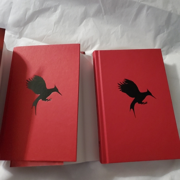 : 2 catching fire hunger games books by Suzanne Collins hard cover book club - Picture 9 of 9